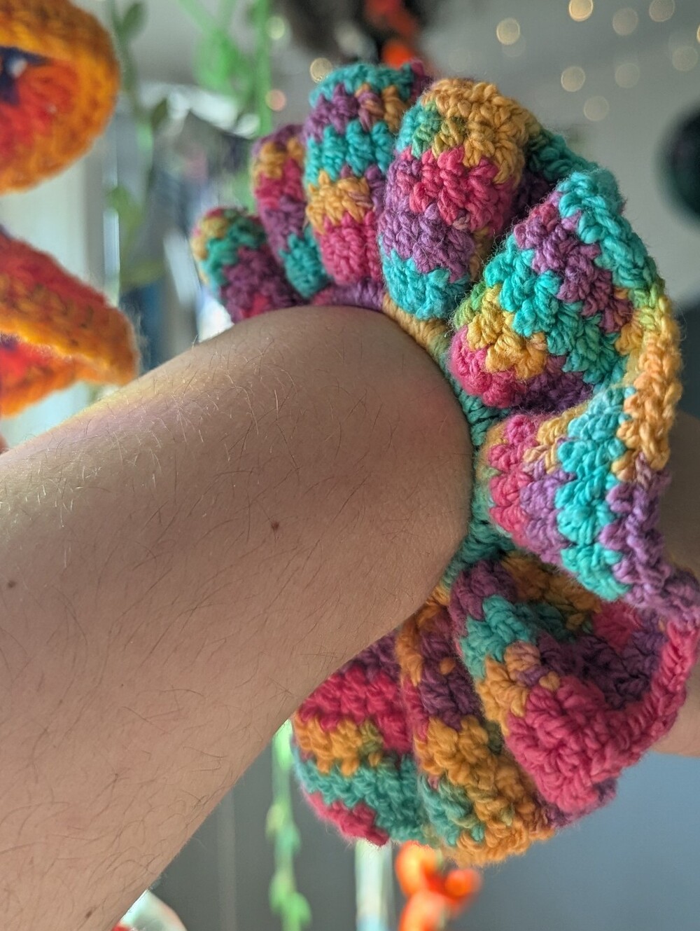 BOHO SUMMER 🌵 handmade crochet cotton elastic hair tie scrunchie